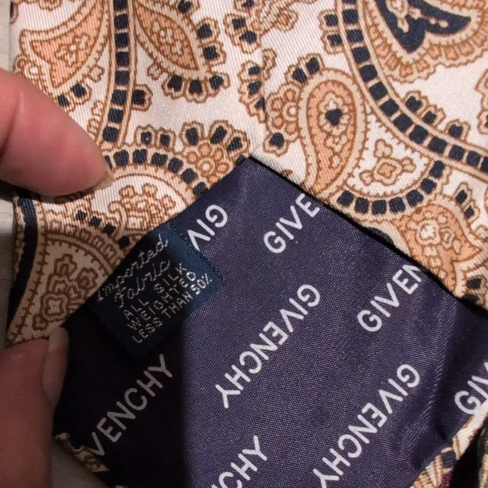 LOT OF 5 VINTAGE Silk ties Givenchy Polo Ralph Lauren Claiborne p Perry Ellis